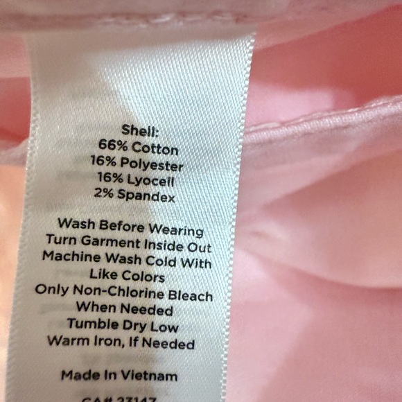 Talbots Pink Jean Jacket Classic Denim Style - Picture 3 of 3